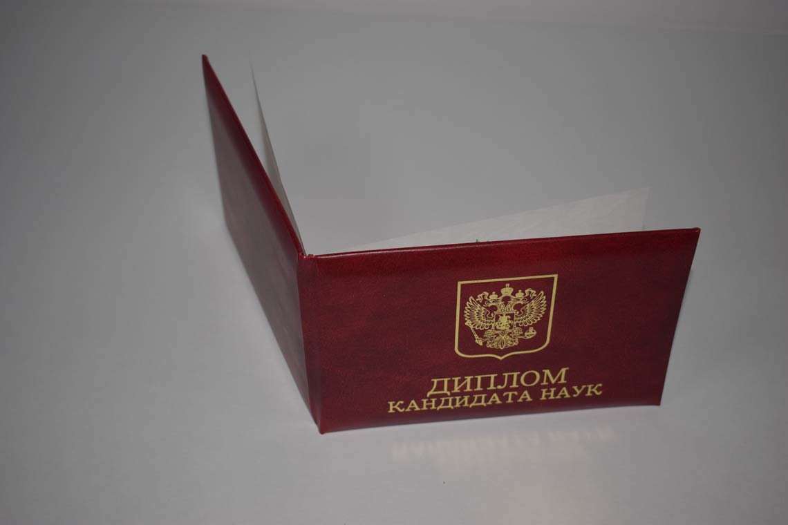 Диплом Кандидата Наук 2001-2012 в Нижневартовске корка